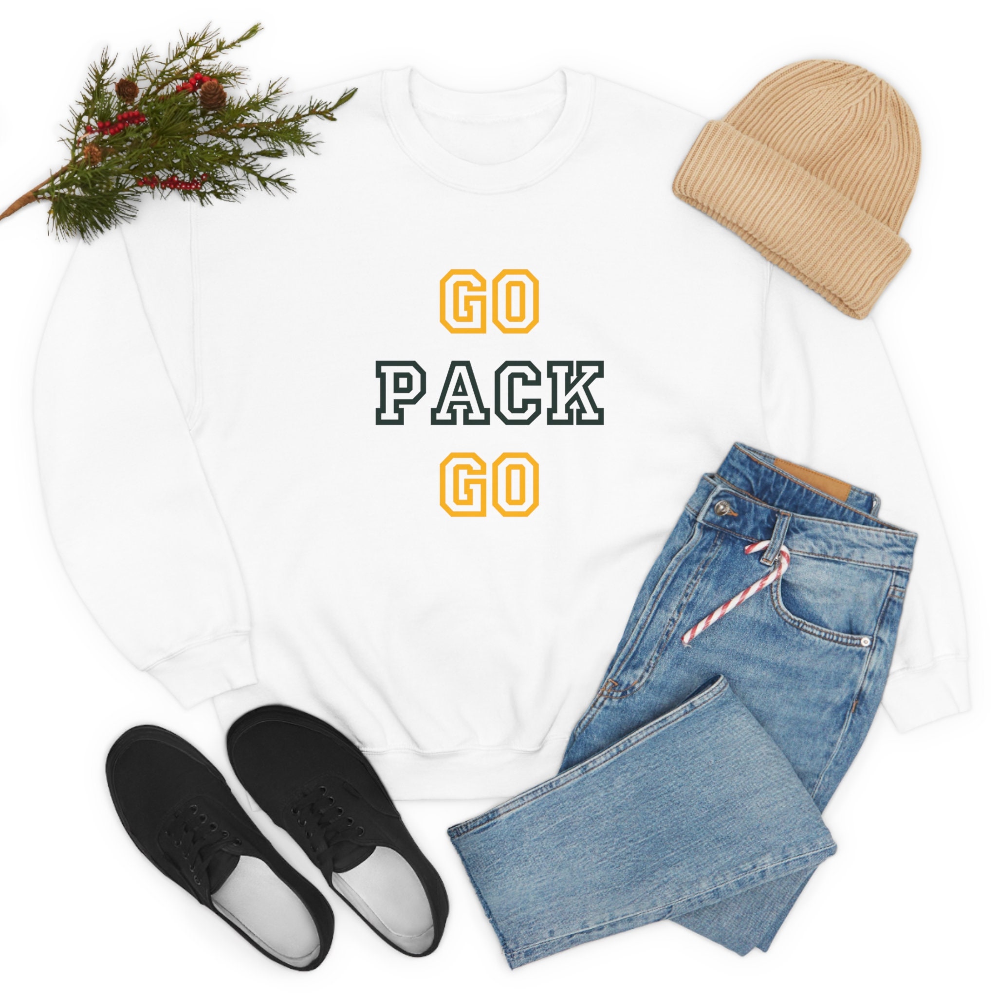 Go Pack Go Sweatshirt Etsy