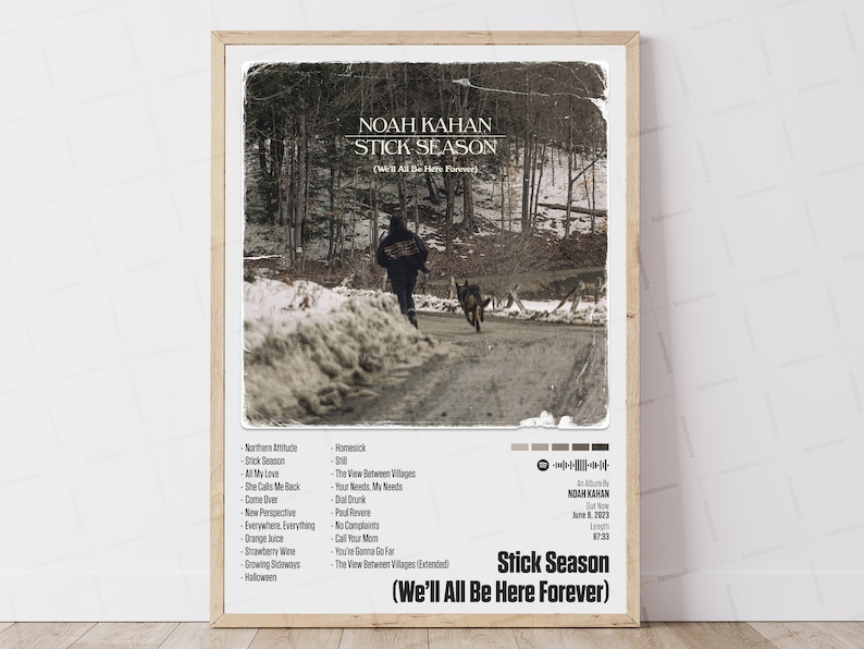 Noah Kahan Poster Stick Season well All Be Here Forever Etsy