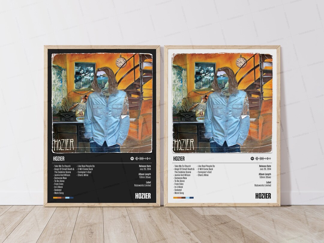 Hozier Posters / Hozier Album Poster Tracklist Album Cover Etsy