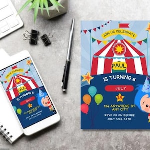 Ready to send it or print !! Plim plim birthday invitation - printable invitation - kids invitation