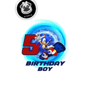 PNG SONIC  Digital Png, T-shirt Design Birthday BOY,Png Digital File,  Personalized, Sublimation, Png Digital