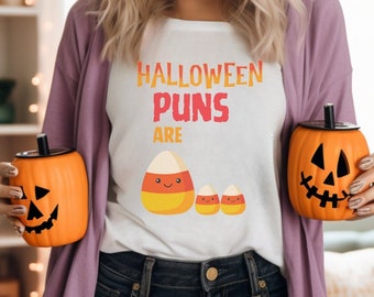 Halloween Puns are Corny Shirt, Halloween Shirt, Halloween gift, shirts with sayings, gifts for him her, Christmas birthday gift