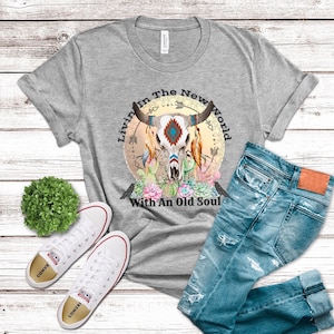 Living in the New World with an Old Soul Shirt, Rich Men North Of Richmond tshirt, patriot Country Music, Blue Collar Anthem, Oliver Anthony