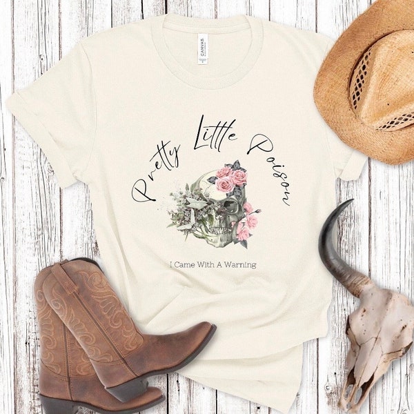 Pretty Little Poison, Warren Zeiders Shirt, Concert Tee, Festival Shirt, Rodeo Western Tshirt, Country Music, Skull Rose Shirt