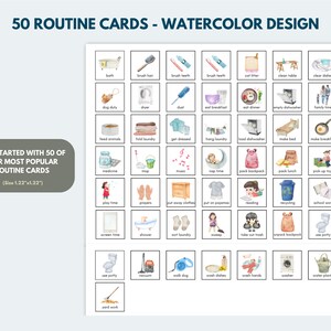 Daily Responsibilities Routine Chart (50 Pack), Daily Visual Routine ...
