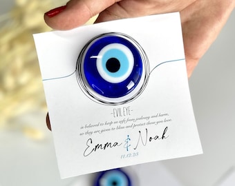 Glass Evil Eye Wedding Favors / Unique Wedding Souvenir / Baby Shower / Bridal Shower