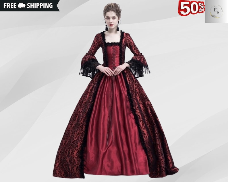 Mittelalter Kleid Für Mädchen - Viktorianisches Gothic Design