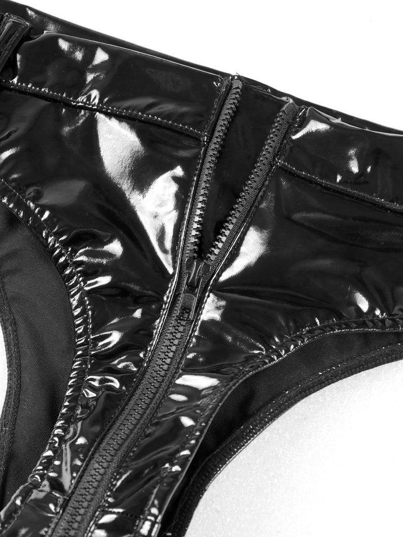 Latex Open Crotch Panties With Zipper / Latex Lingerie / Open - Etsy