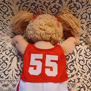 Cabbage Patch Kid 1982 Coleco Blonde Curly Yarn Hair with Ponytails Blue Eyes Factory Code OK zdjęcie 5