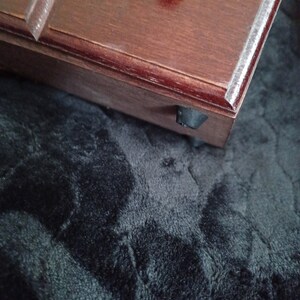 Wooden Thread Box With Drawer and Display Pegs - Etsy