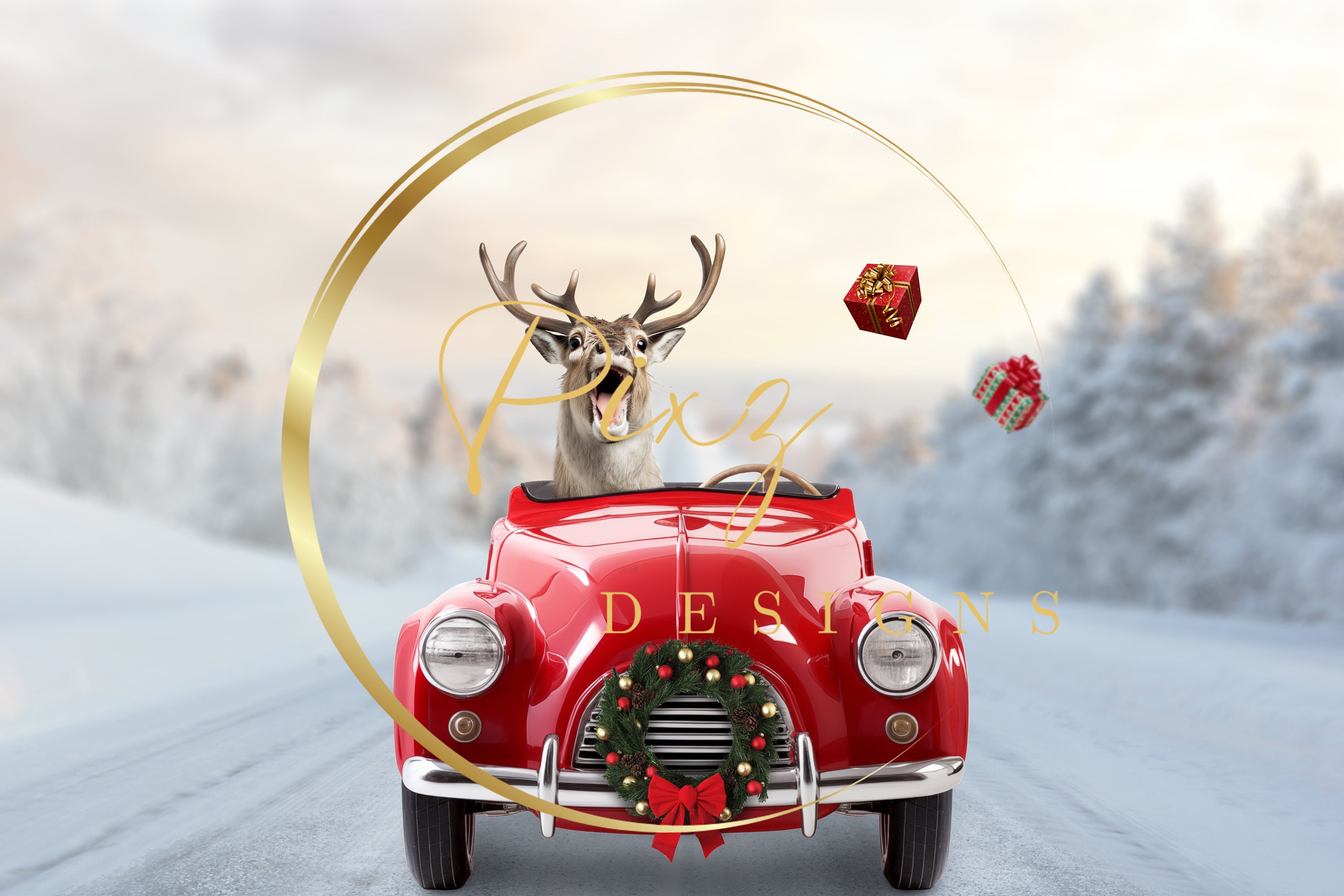 Reindeer car decoration deals