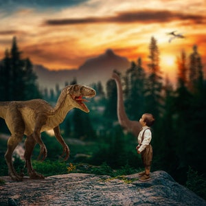 Dinosaur Digital Background, Dinosaur Cliff Digital Backdrop, Dino, Fantasy, Photographers & Digital Artists- INSTANT DOWNLOAD