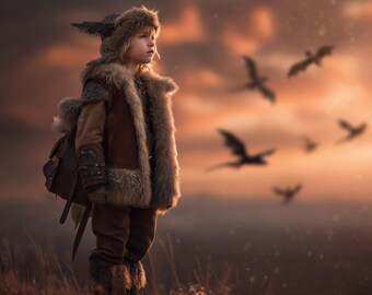 Dragon Digital Background | Fantasy Sky Backdrop | | Dinosaur | Viking Adventure Photo Composite | Flying Dragon Digital Backdrop