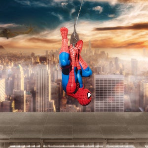 Super Hero Digital Background for Photography Compositions | Backdrop for Photoshop | Super Hero | Burning City | INSTANT DOWNLOAD