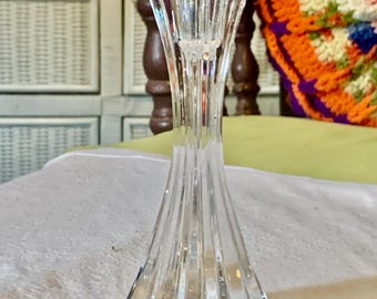 Miller Rogaska single crystal radiance candlestick.  5.75 inches tall