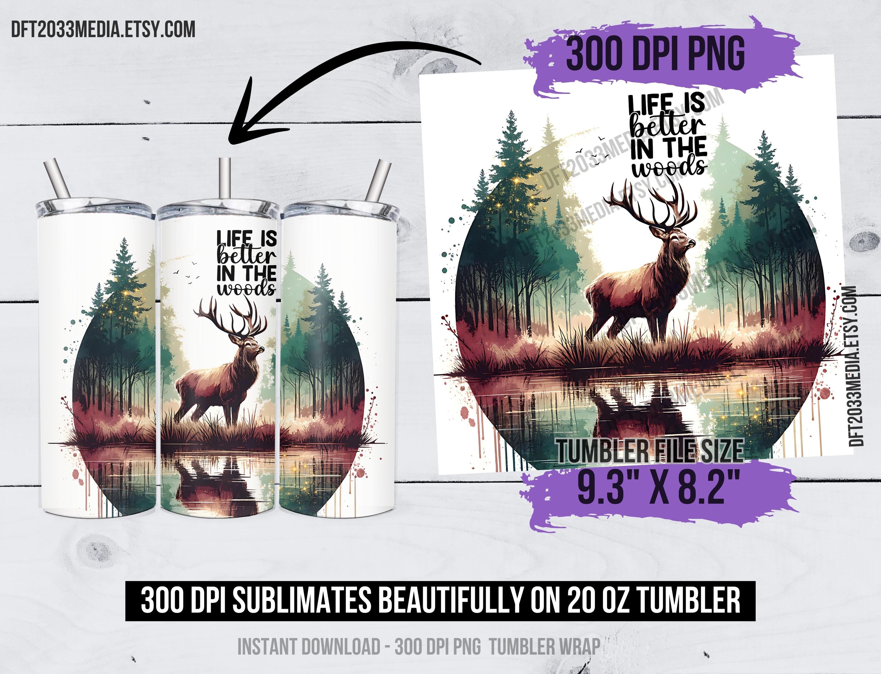 Elk Hunting Tumbler Wrap Sublimation Design Digital Download 20oz ...