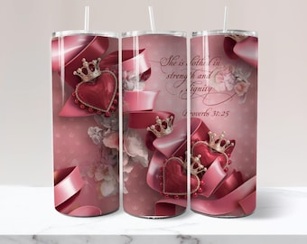 C'est un gobelet emballé, un verset de la Bible, un emballage religieux, un gobelet, un emballage de foi, 20 oz, une sublimation fine