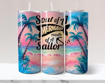 Beach Tumbler Wrap Summer Tumbler Wrap Funny Tumbler Wrap Vacation Tumbler Wrap 20 oz Tumbler Wrap Sublimation Tumbler Design