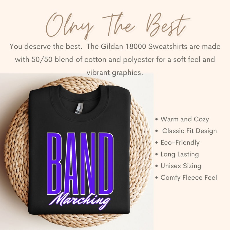 Marching Band Sweatshirt, Marching Band Gifts for Students or Band