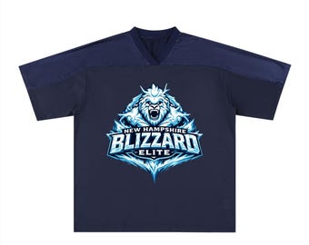 Camiseta de fútbol de malla extragrande con cuello en V