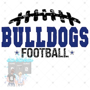 Bulldogs Fútbol PNG, Fútbol PNG, Diseño del Orgullo del Día del Juego, Mascota Bulldog Mamá Bulldog Svg Bulldog Png Descarga Instantánea