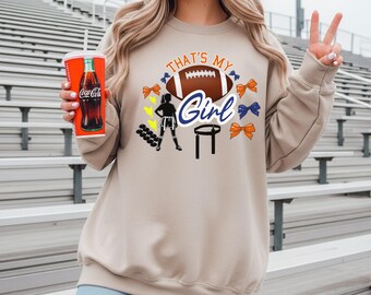 Imagen PNG de una mamá aficionada al fútbol americano, gráfico de fútbol americano femenino, archivo de sublimación para el día del partido (descarga digital).