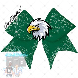 Camiseta con lazo de mascota del equipo Eagles PNG Coquette Fútbol, porristas, espíritu escolar, día de juego, camiseta de mamá deportiva Softbol Fútbol, bandera, voleibol