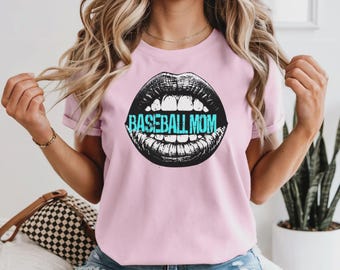 Baseball Mom PNG Trendy Y2K Sports Mom Digital Shirt Design Game Day Graphic