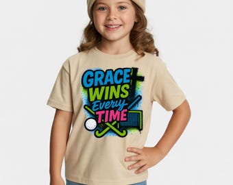 La gracia siempre triunfa PNG, diseño cristiano de hockey sobre césped, fe deportiva PNG, archivo de sublimación de hockey sobre césped, atleta cristiano PNG