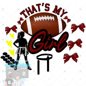 Mulheres no futebol de bandeira png, Essa é minha garota futebol de bandeira png, design de mãe de futebol de bandeira, design de futebol de bandeira personalizável, dia do jogo png