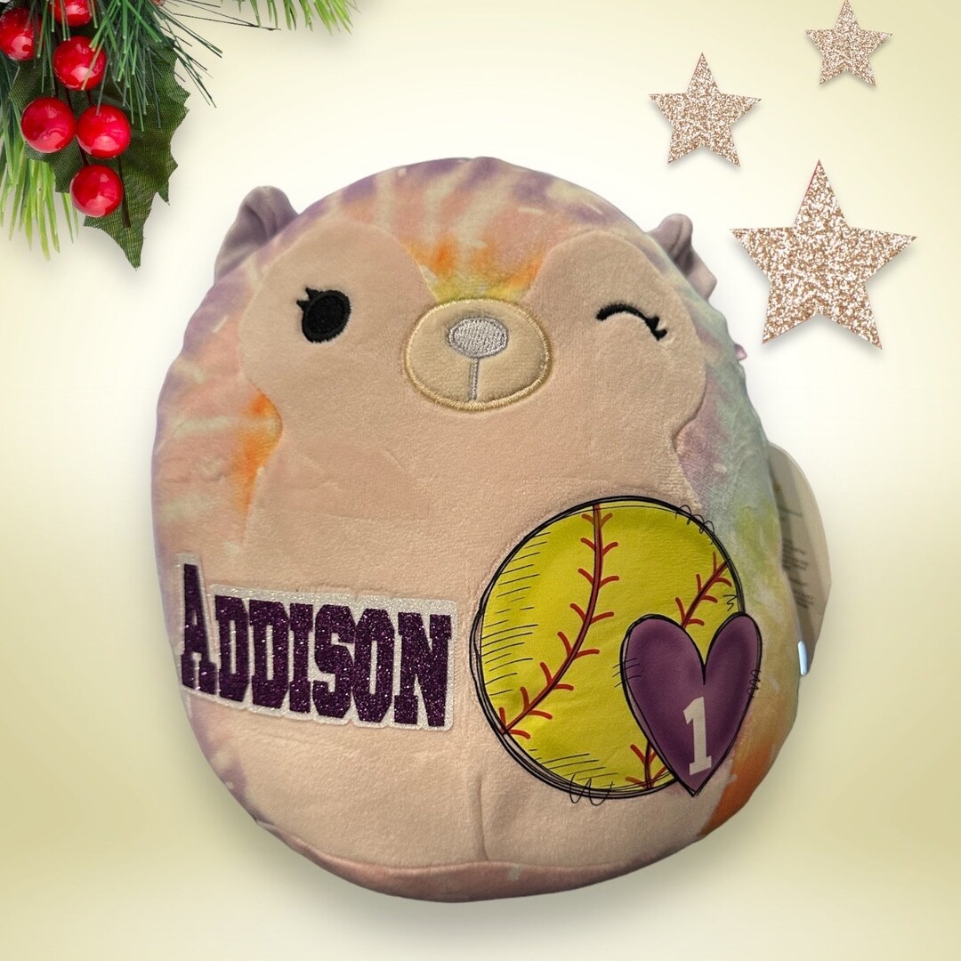 Cottage Core Custom Squishmallow, Sports Music Softball Plush, Soccer Squishmallows, Custom Name