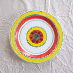 Mid Century Italian Art Pottery Plate