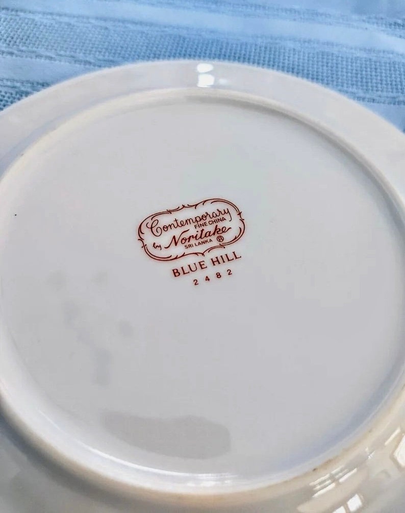 Fine China Noritake Blue Hill - Etsy