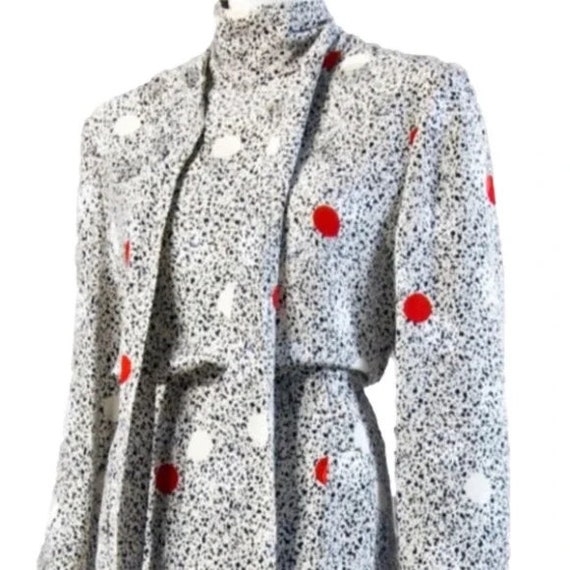 Vintage 1980s ADELE SIMPSON Polkadot 2-Piece Dress - image 2