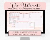 Wedding Digital Planner, Wedding Budget Spreadsheet, Wedding Guest, Wedding Day Timeline, Wedding Checklist, Wedding Template, Google Sheets