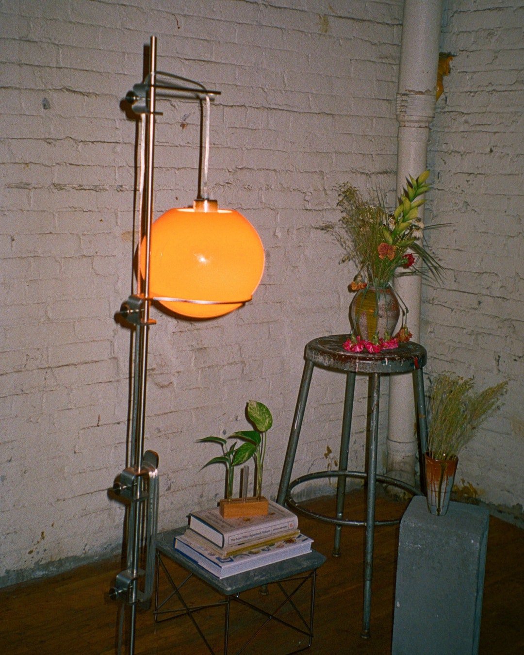 Space Age Glass Orb Floor Lamp - Etsy