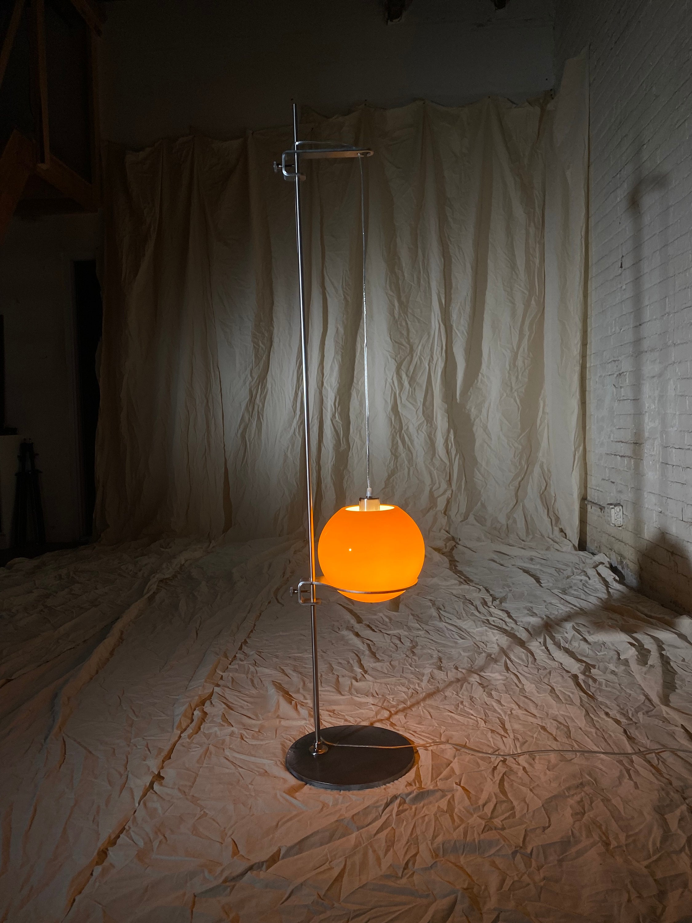 Space Age Glass Orb Floor Lamp - Etsy