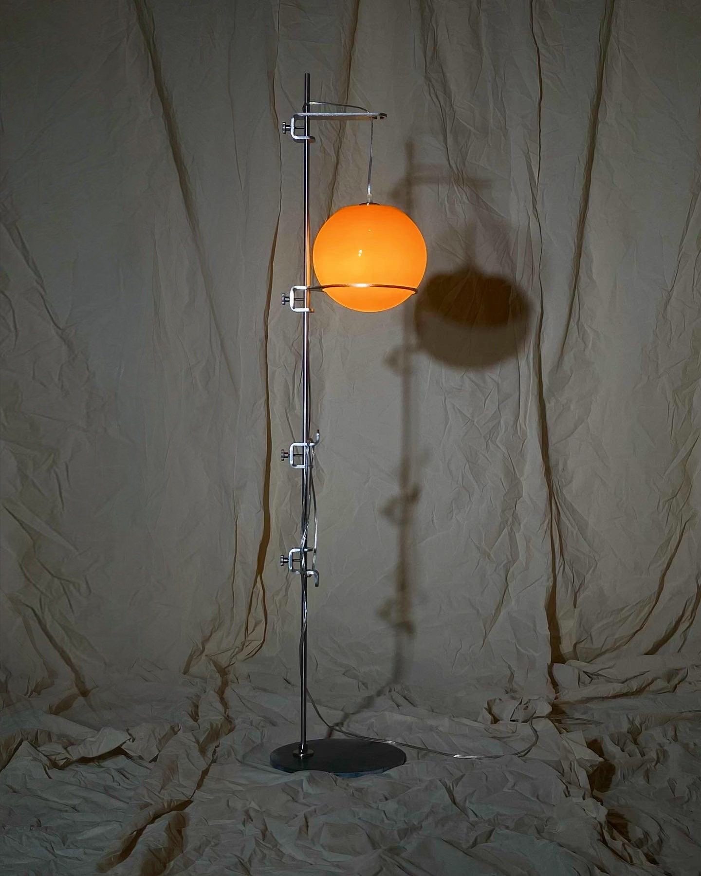 Space Age Glass Orb Floor Lamp - Etsy