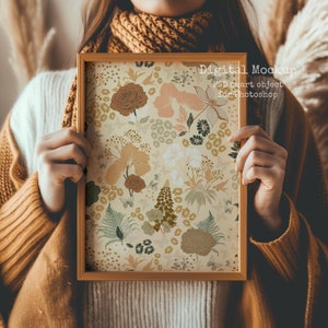 Cozy SHOW ART mockup, pattern mockup psd, textile mockup easy to use - photoshop mockup - Seamless pattern mockup, photoshop fabric mockup