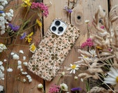 Flowers Phone Case Mockup, Patterned Cover PSD (Digital Download)