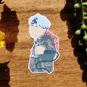 BTS Mic Drop Suga Sticker, Min Yoogi, Kpop sticker, Mic Drop music video inspired minimalist sticker