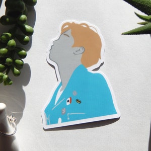 BTS Run Music Video Inspired Sticker, Minimalist Bangtan Sonyeondan sticker, Jimin