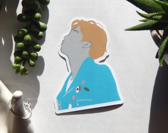 BTS Run Music Video Inspired Sticker, Minimalist Bangtan Sonyeondan sticker, Jimin