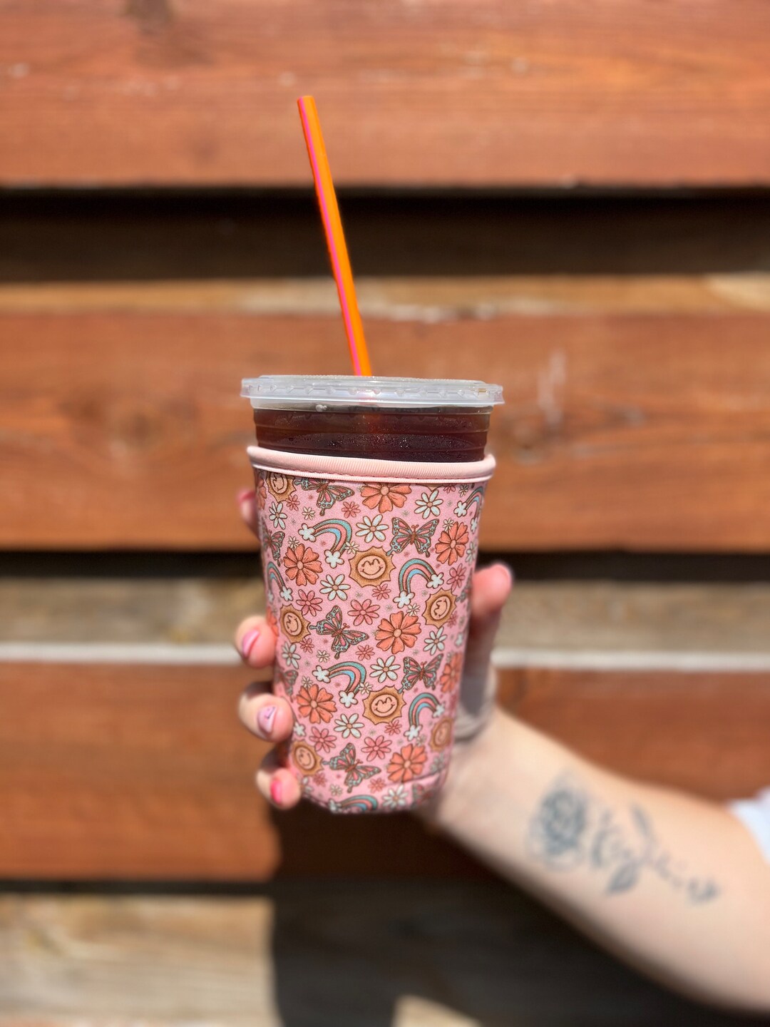 Iced Coffee Koozie Coffee Koozie Coffee Sleeve Etsy