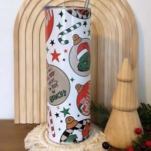 Christmas Character Tumbler, Christmas Tumbler, Sublimation Tumbler