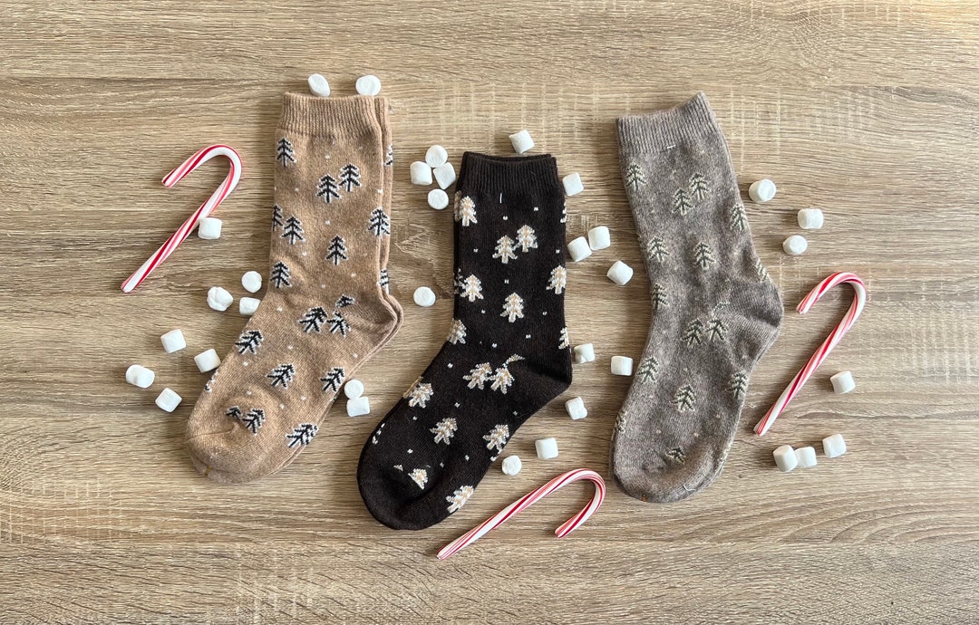 Christmas Tree Socks Christmas Socks Festive Socks - Etsy
