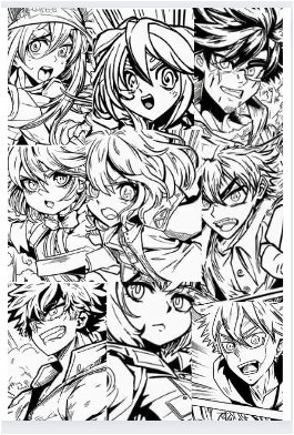 Manga Anime Style Coloring Pages for Boys and Girls - Etsy