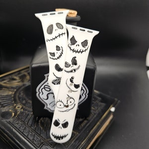 Halloween Spooky Faces Silicone Apple Watch Band