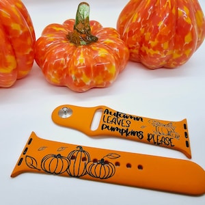 Pumpkin Thanksgiving Watch Band