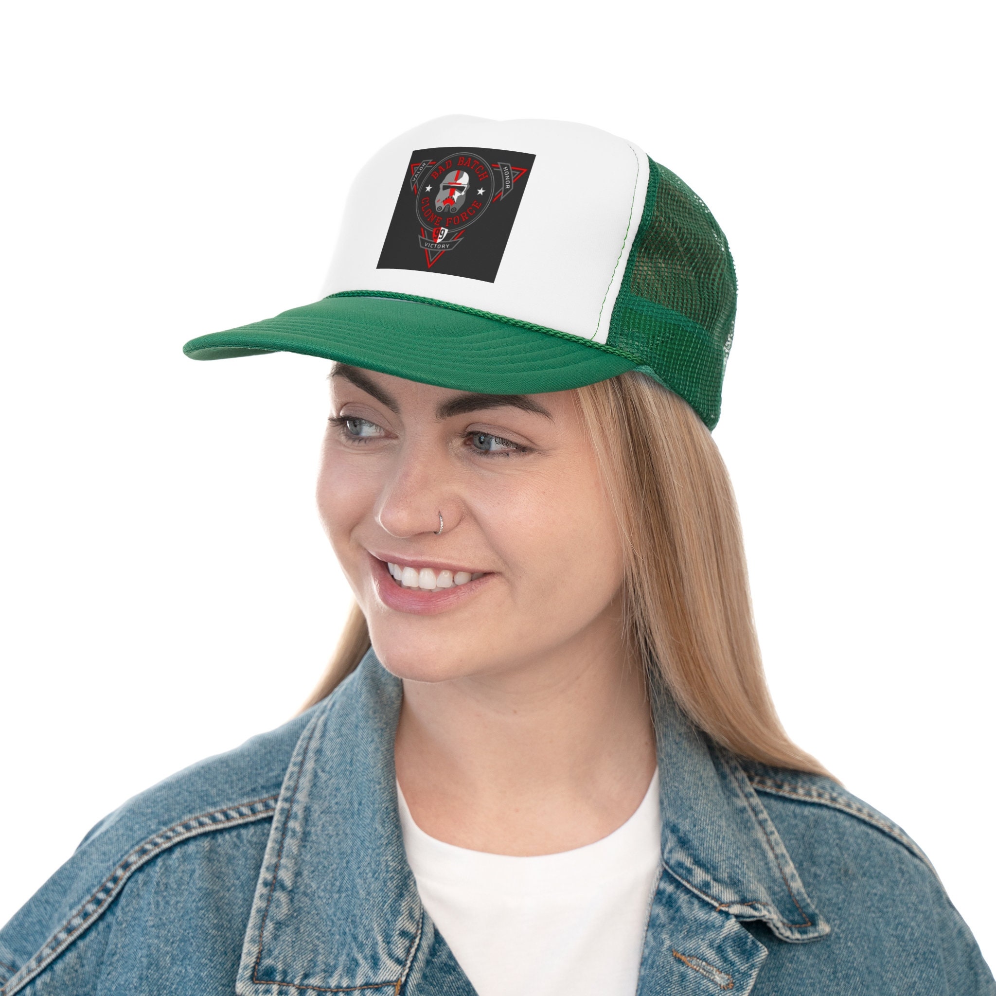 Casquette Camionneur Californie 1850 - Verte, Réglable, Maille, Pour Homme